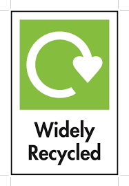 Widely Recycled logo - sustainability with the natural world