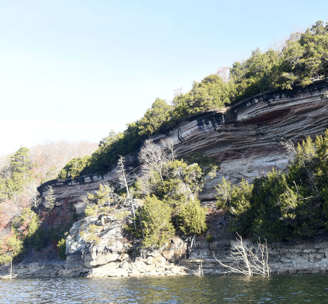 photo of the bluffs on beaver lake