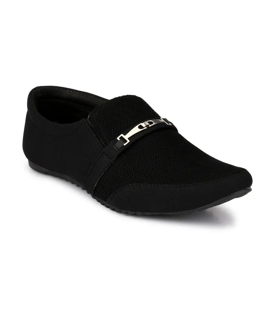 Black Slip-on Canvas Casual Party Wear Shoes – mwdonlineshop