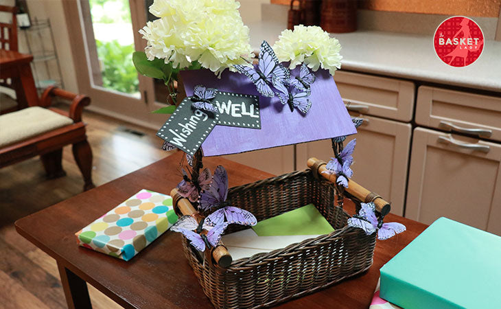 Shower Themed DIY Wedding Gift Basket Idea