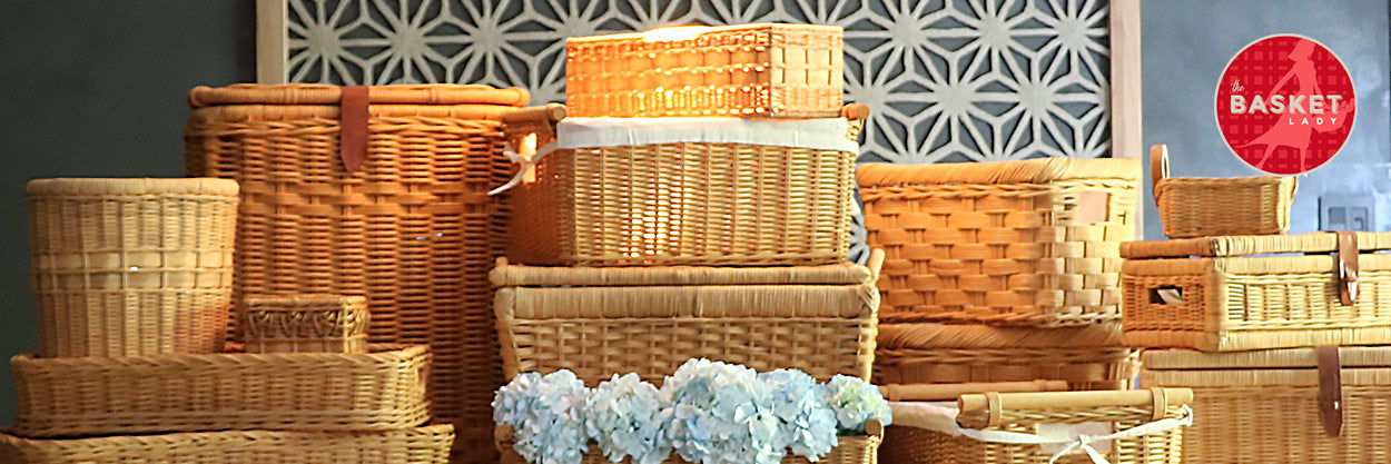 Wicker Storage Baskets for Shelves & Closets