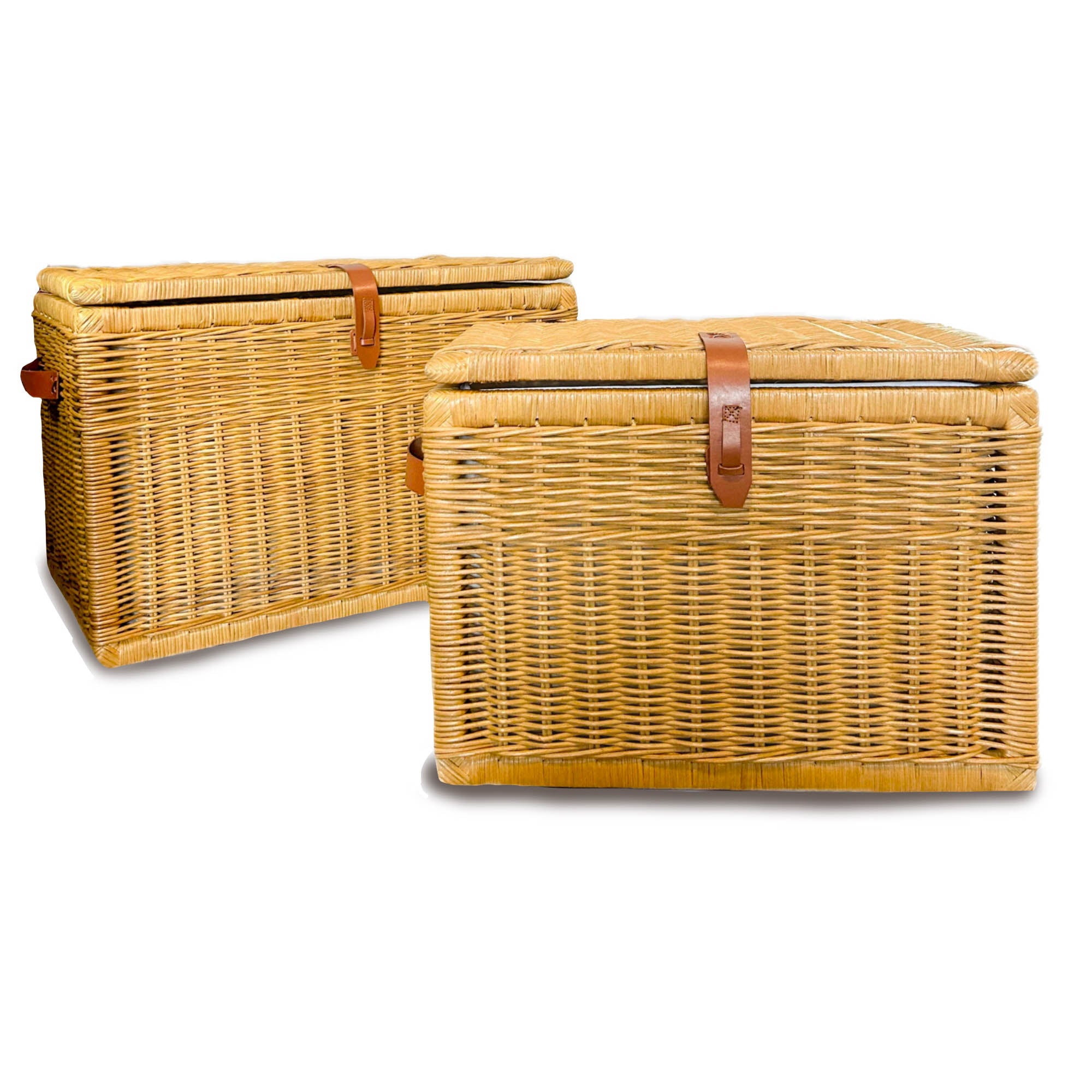 Deep Wicker Storage Trunk