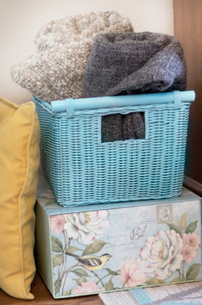 Paint our Pole Handle Storage Basket any color you want to match your space