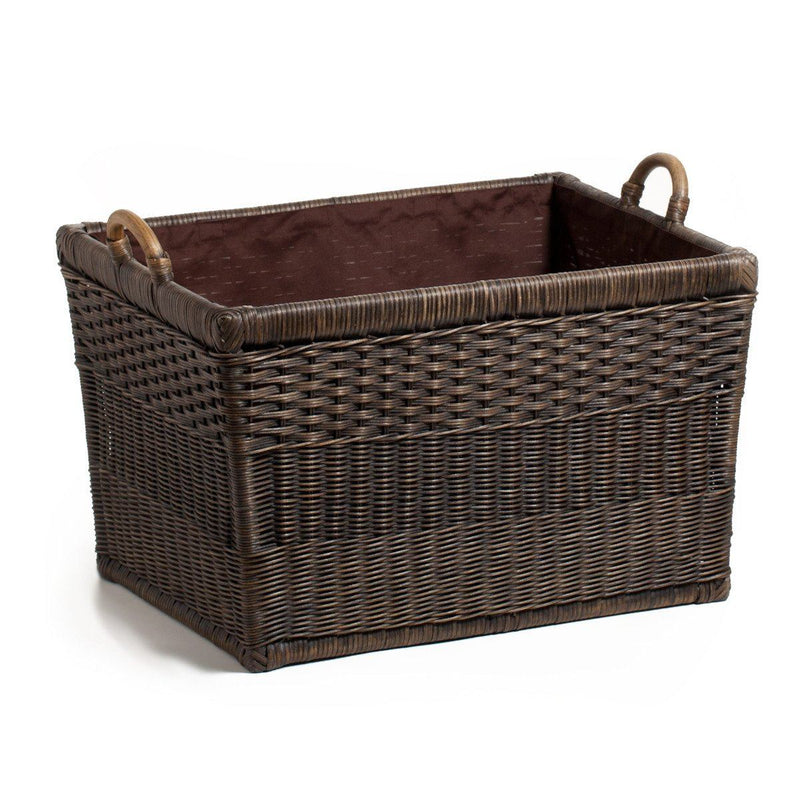 round storage basket with lid