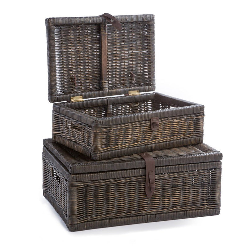 covered storage baskets