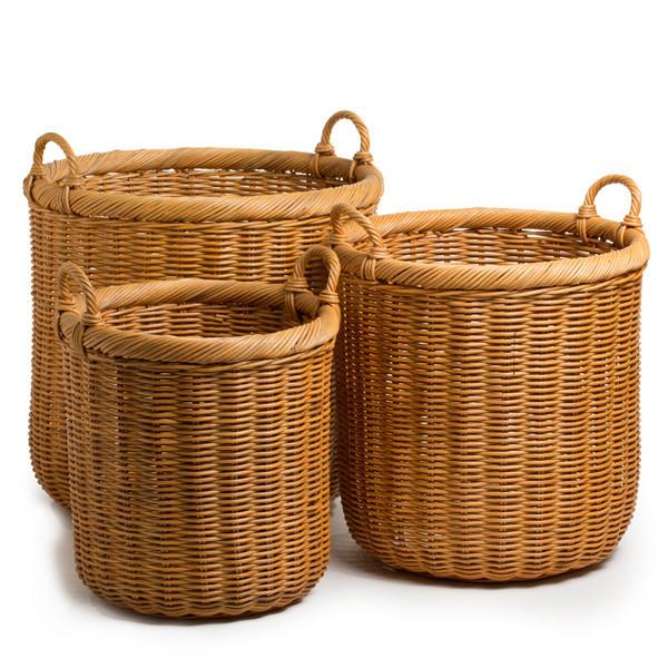 Round Wicker Storage Basket The Basket Lady