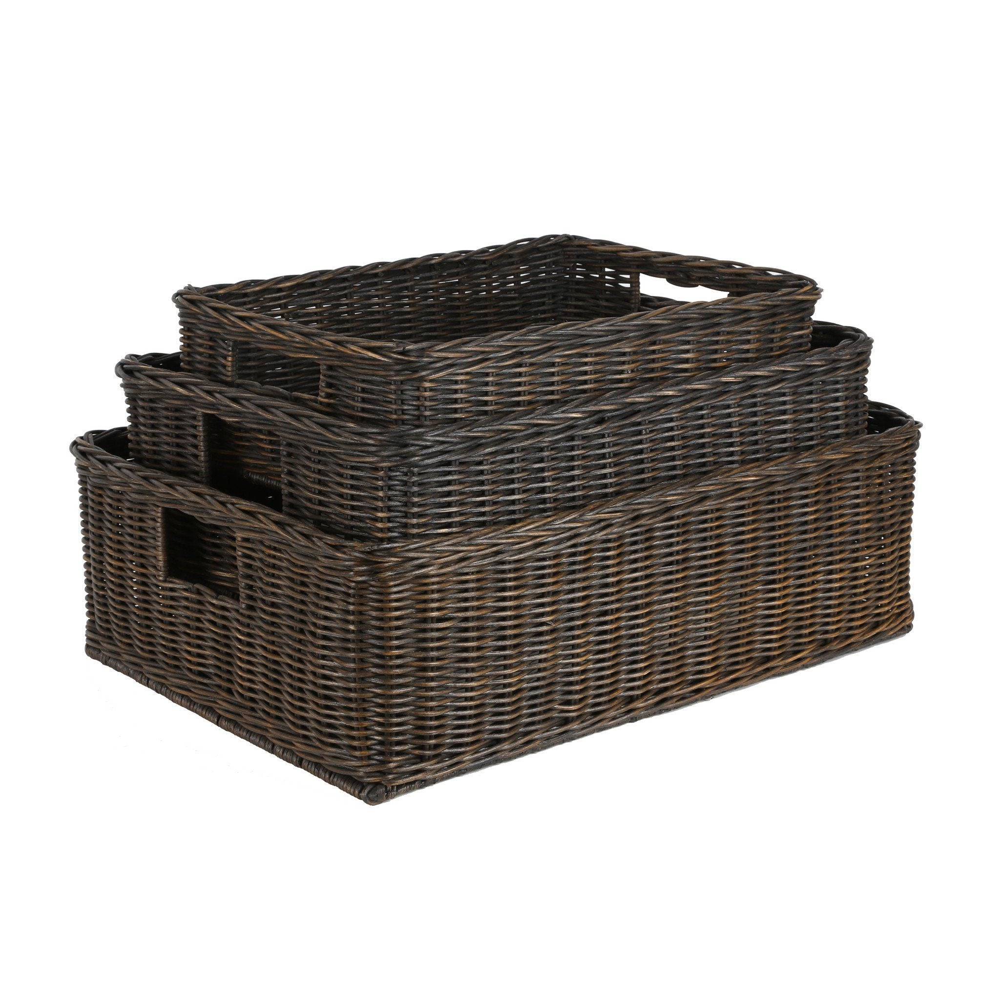 Basic Underbed Wicker Storage Basket 
