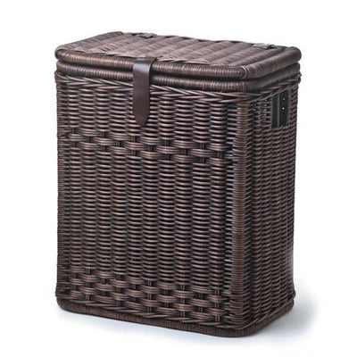 Large Wicker Waste Basket with Metal Liner - Sandstone