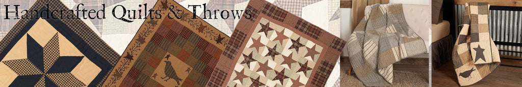 Shop our selection of beautiful early Americana farm style quilts and other farmhouse decor