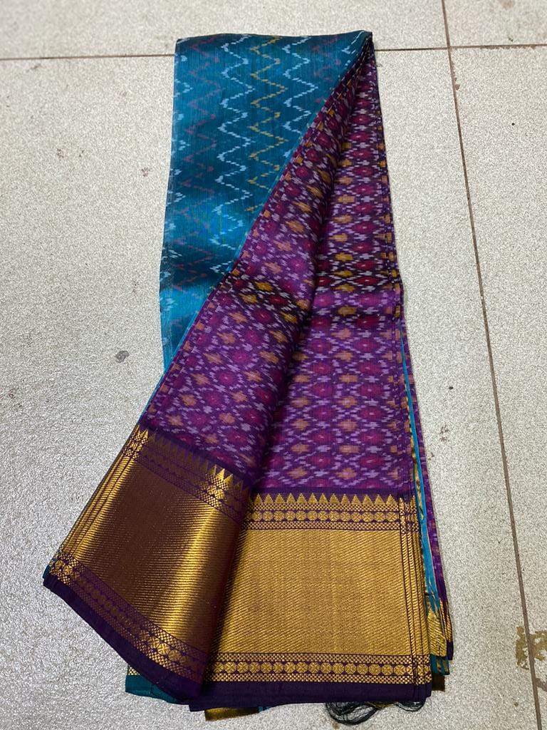 mangalagiri pure pattu by cotton big kanchi border plain pattu sarees |  Pure products, Plain, Border