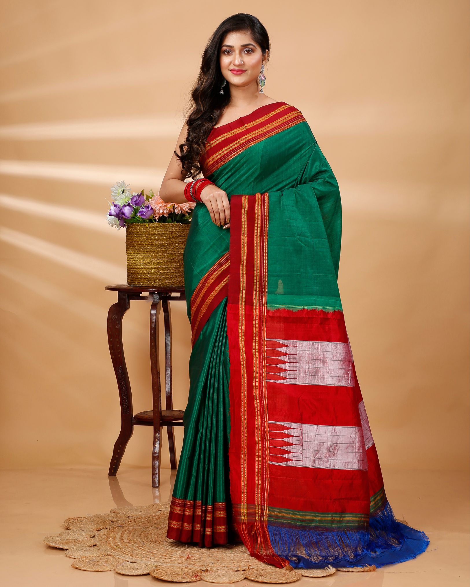 Ilkal North Karnataka Treditional Cotton Ilkal Sarees, With Blouse Piece at  Rs 850 in Belgaum