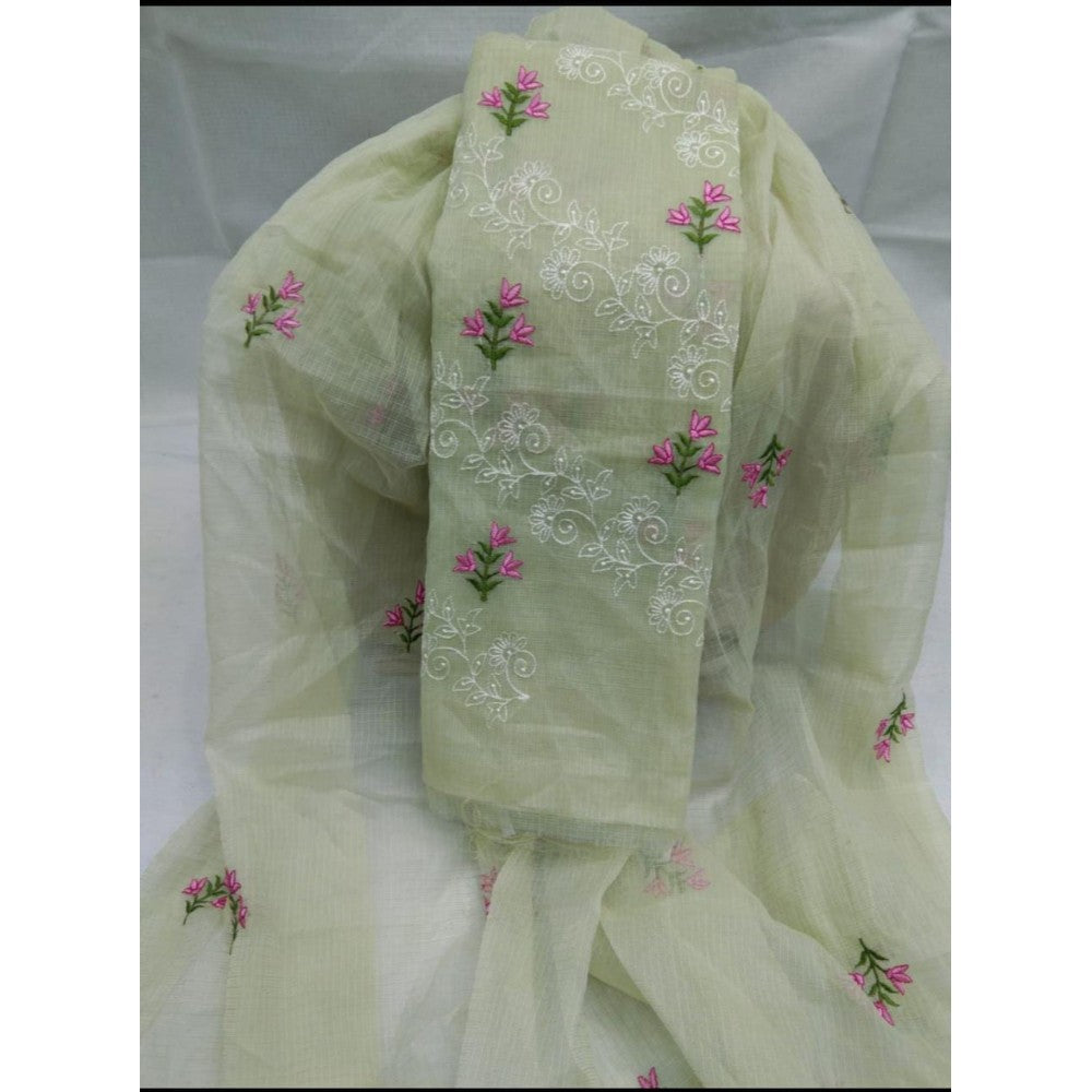 Bandhani Kota Doria Dupatta Cotton Suit Material