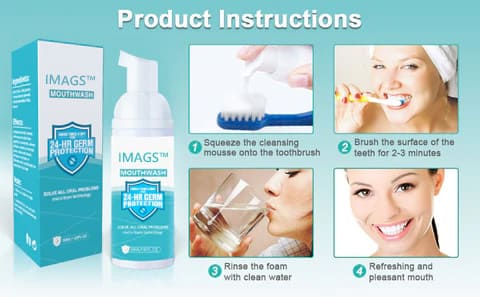 IMAGS™ Pure Herbal Teeth Whitening & Mouth Repair Mousse