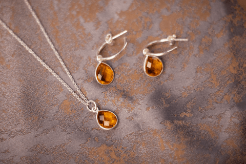 silver citrine jewellery, the best jewellery to wear this halloween