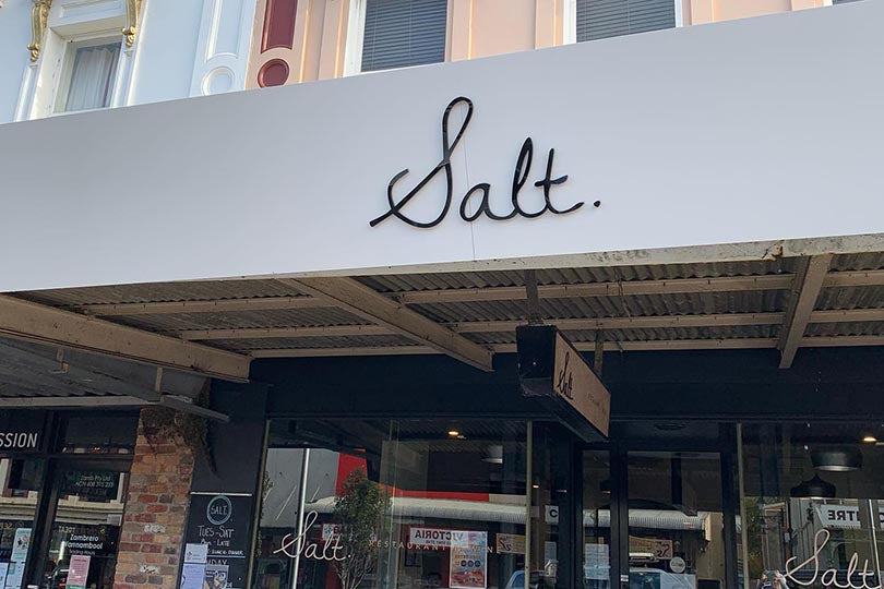 Exterior of Salt Restaurant 