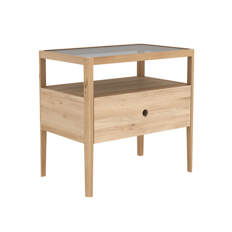 Oak Spindle Nightstand - LD Shoppe