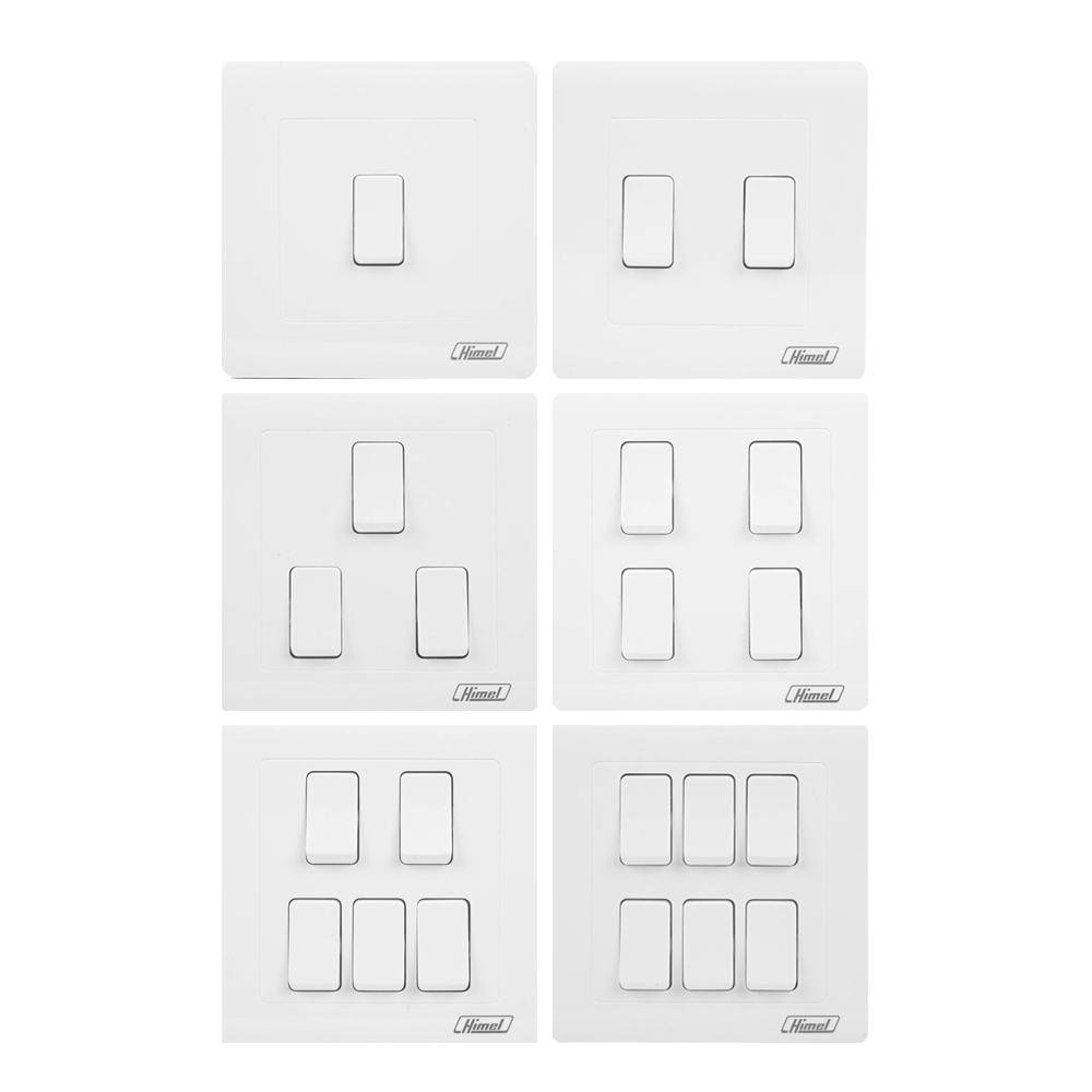 Himel 1-6 Gang Flush Switches