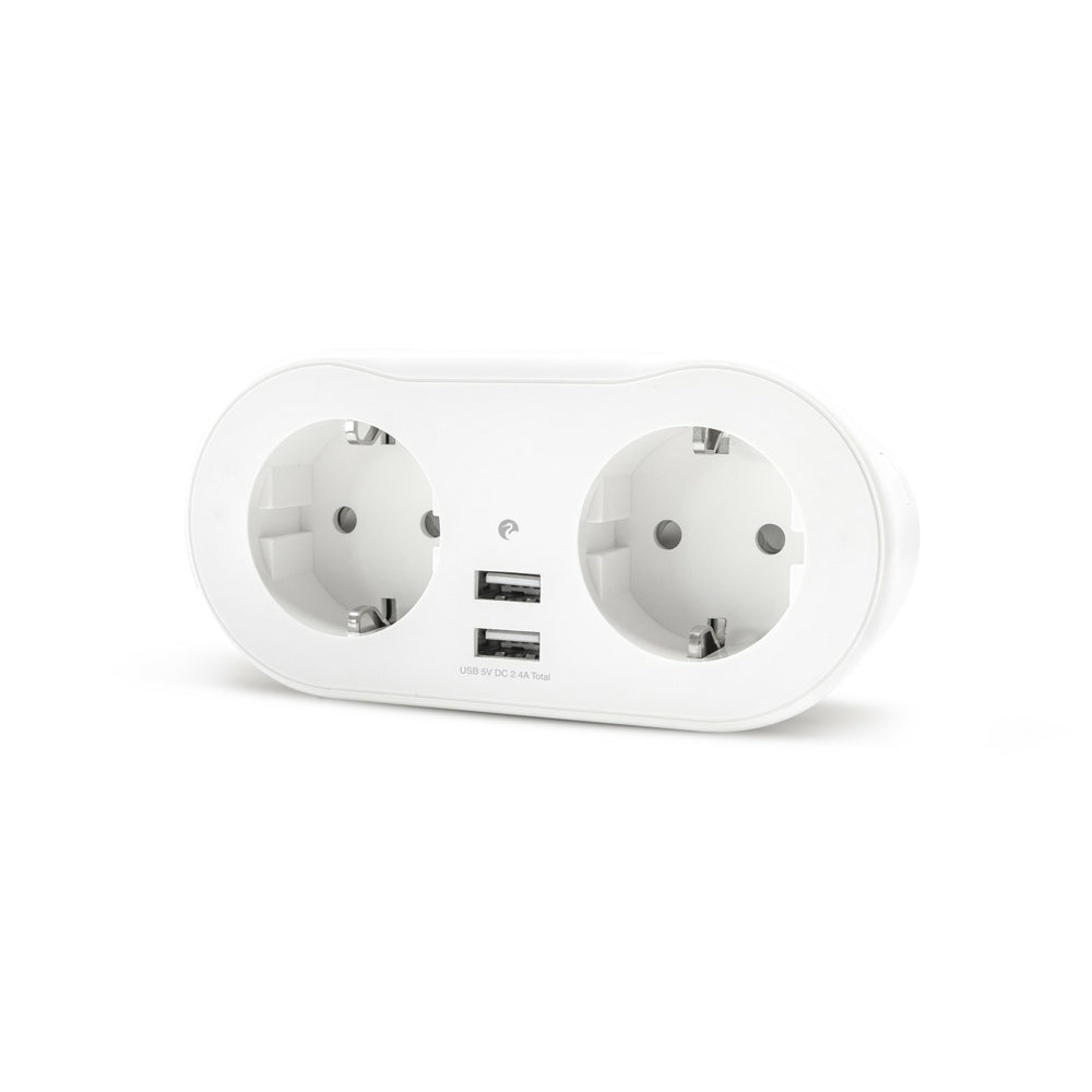 Garza Home Design Regleta con interruptor y enchufe plano, 5 tomas, 1,4 m,  blanco - Regletas y Cables Alargadores Kalamazoo