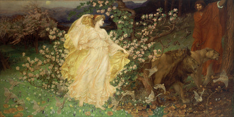 Représentation d'Aphrodite, entourée de roses