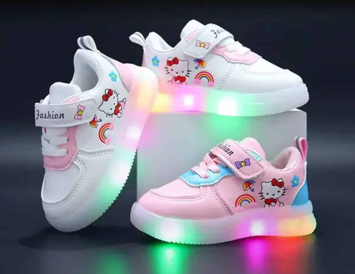 Girls 🩷 Hello Kitty LED Light Up Shoes