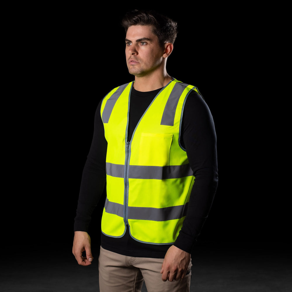 Reversible Lined Safety Vest with Tape  AtCall Safety