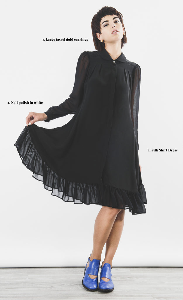 Outsider silk shirt dress ethical fashion