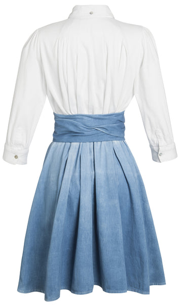 Outsider dip dye shirt dress with obi belt - Outsider Fashion