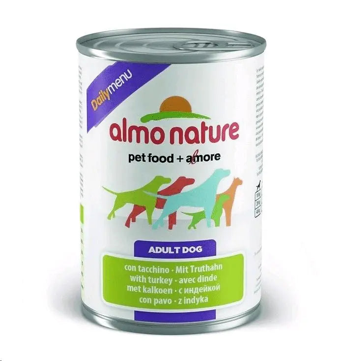 ALMO NATURE DOG HUMEDO DAILY MENU LATA PAVO 400GR