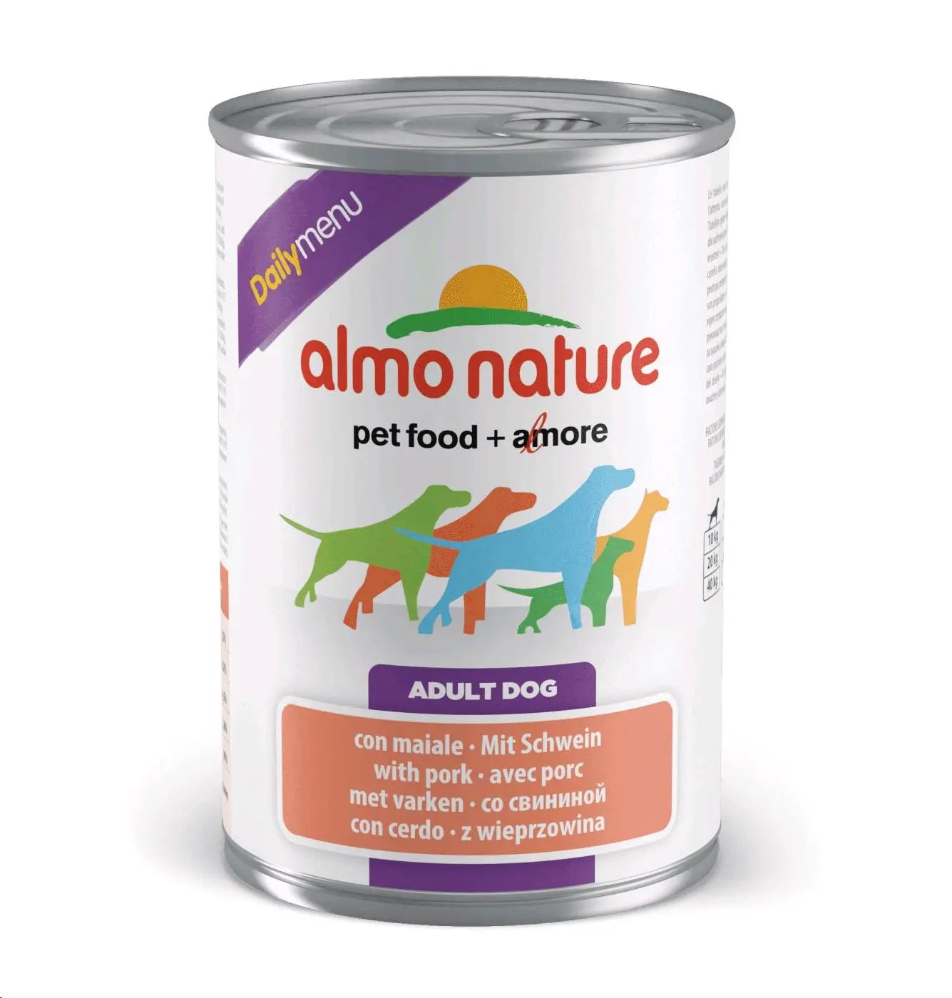 ALMO NATURE DOG HUMEDO DAILY MENU LATA CERDO 400GR