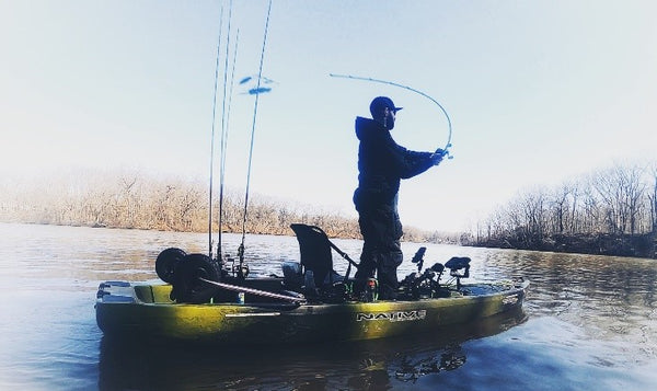 casting from a kayak