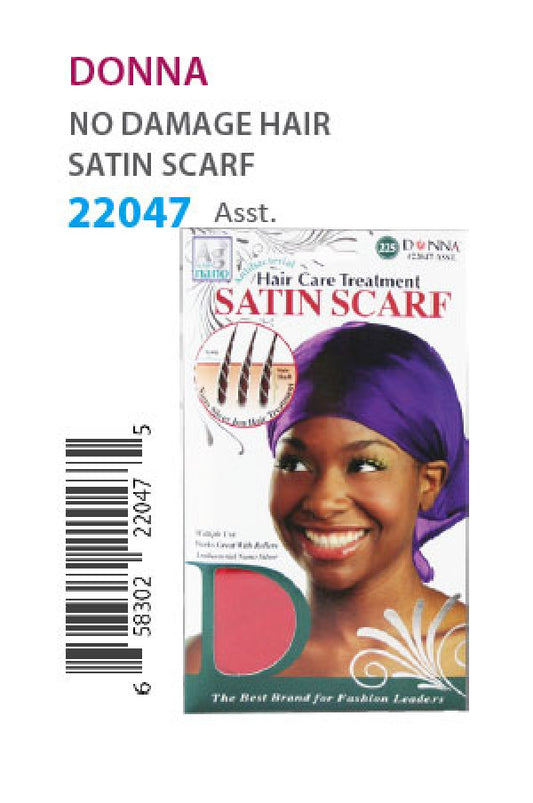 Donna Nano Hair Treat. Satin Scarf 22048 Black - dz – Canada Beauty Supply