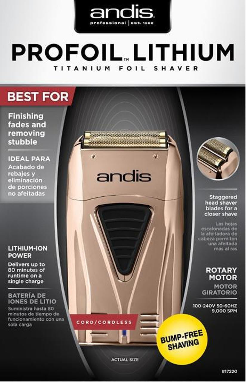 Andis-17150 Profoil Lithium Shaver – Canada Beauty Supply