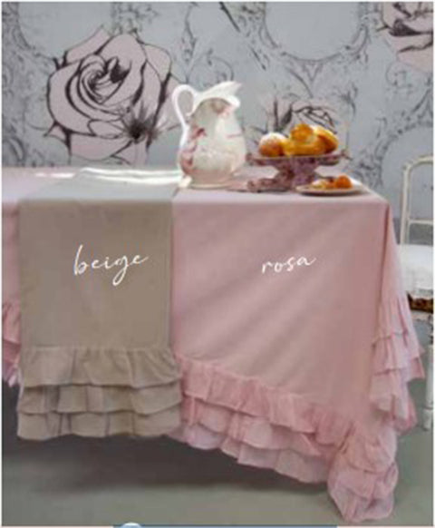 L'Atelier 17 Centre de table carré en velours A Corte 100x100 cm 3 v –  Angelica Home Stabia