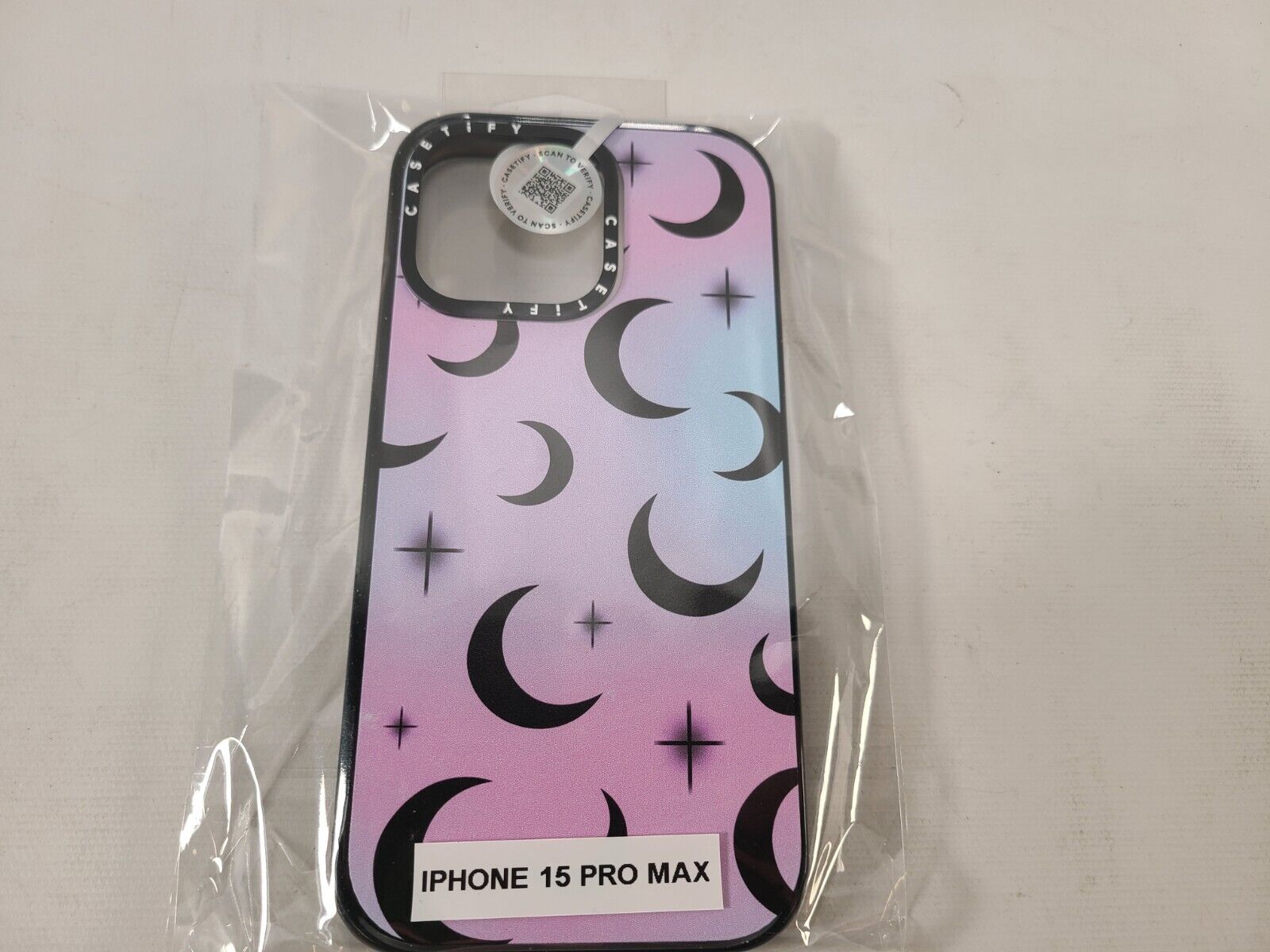 Casetify TO THE MOON And Back Black Impact Case Magsafe For iPhone 15 Pro Max