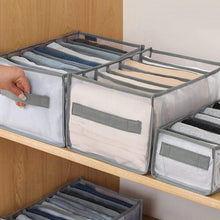 7 Clothes Drawer Organizer Jeans Storage Box Large Size Grids Wardrobe Storage Foldable Drawer Divider - SHOPI KINGS