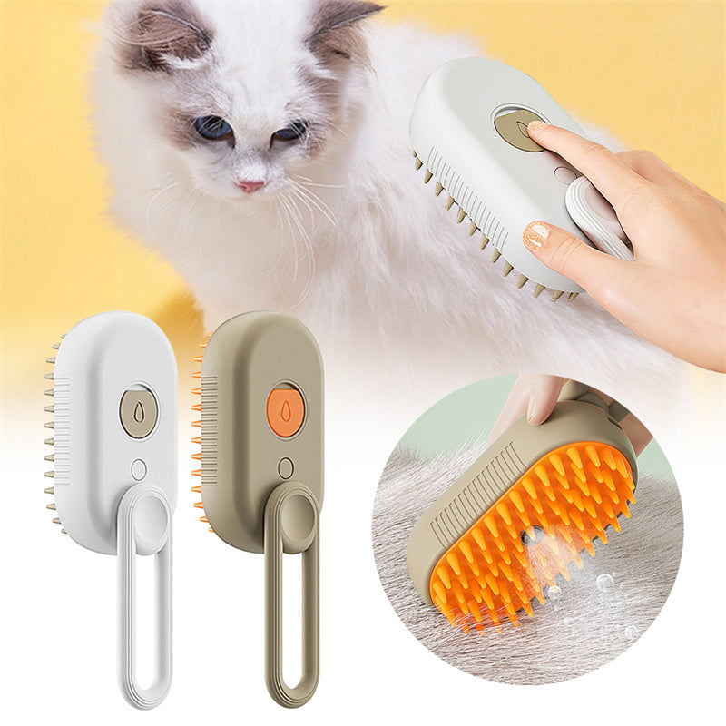 Steamy Purr - Oplaadbare Huisdierenborstel Met Stoom - Mezam.nl product image