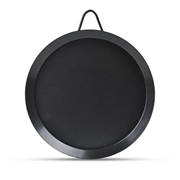  Alpine Cuisine Round Comal Griddle 14-Inch - Black