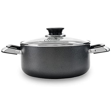 Prestige Cuisine & Non-Stick Aluminum Dutch Oven with Glass Lid 10 Quart