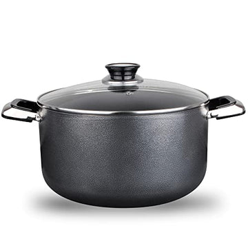 Swiss Titan 8.5 qt Nonstick Stock Pot with Glass Lid