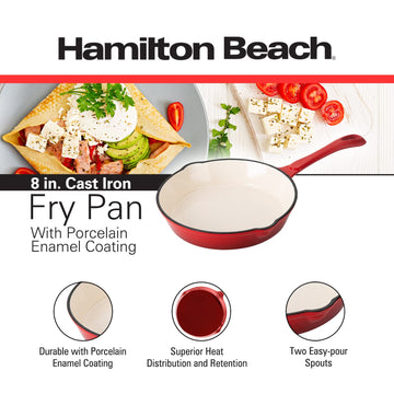 Hamilton Beach 8.5 Quart Aluminum Nonstick Marble Coating Even Heating  Round Dutch Oven Pot with Glass Lid and Wooden Like Soft Touch Handle, Dutch  Oven Pot for Baking, Braising, Roasting, and More 