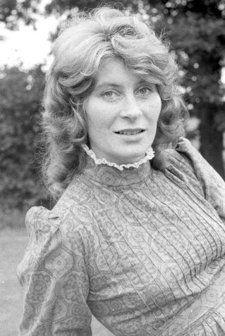 Shirley Collins - one of my favourite singers of the British folk revival wearing a Laura Ashley maxi dress in the 1970s