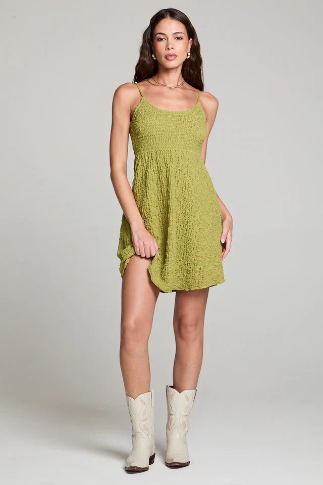 Jazmyn Mini dress in fern front view