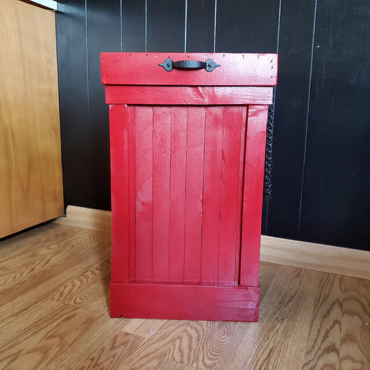 Wood Trash Can 30 Gallon No Decor