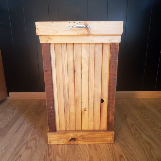 Wood Trash Can 30 Gallon No Decor – THH Creations