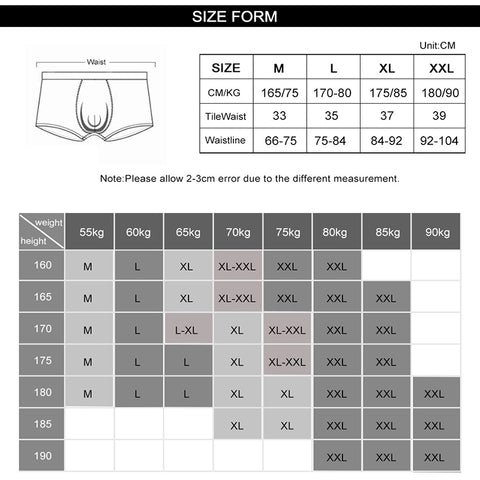 size chart of Hot Snake Scales Pattern Gay Jockstrap- pridevoyageshop.com - gay men’s underwear and swimwear