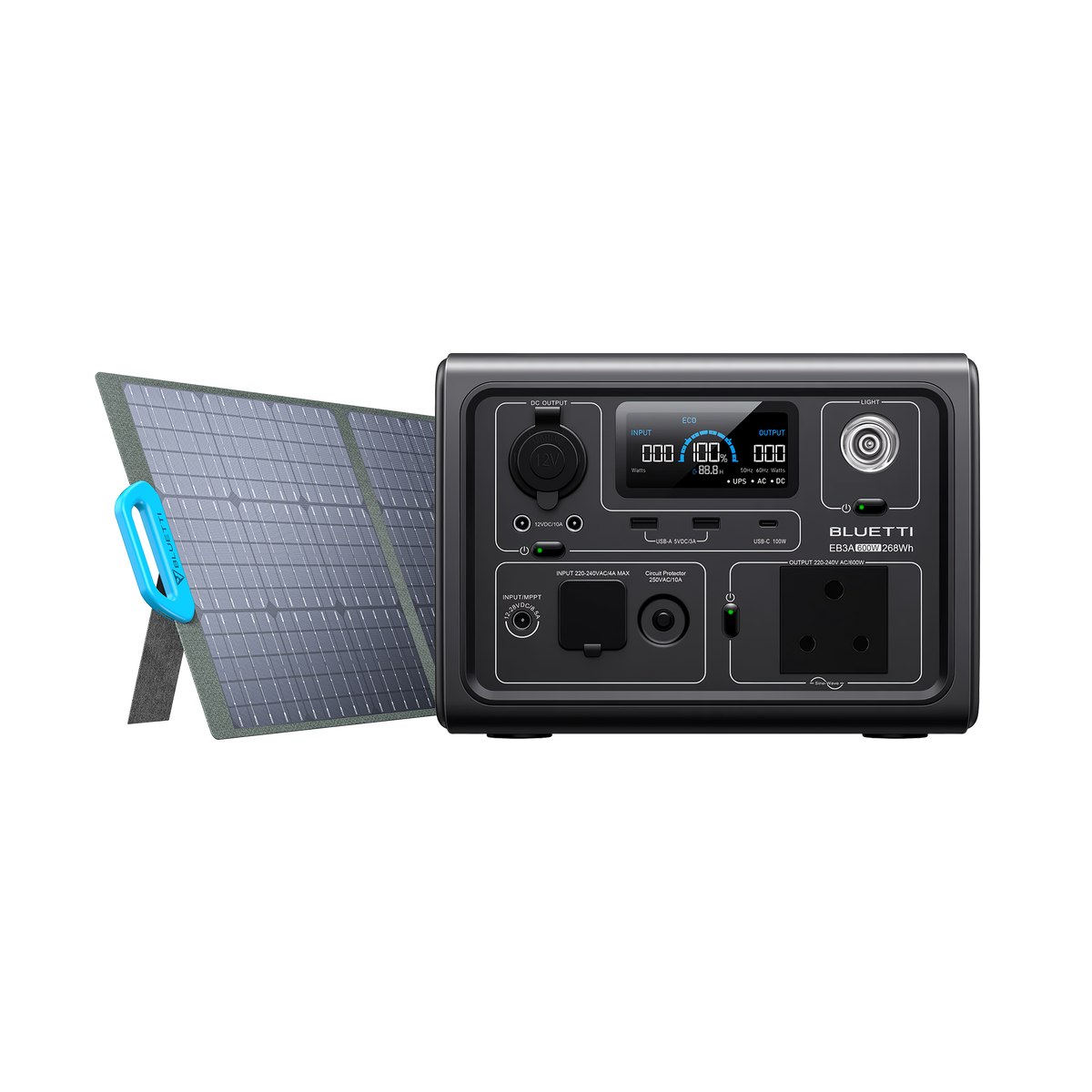 ▷ BLUETTI EB3A - Generador Solar Portátil