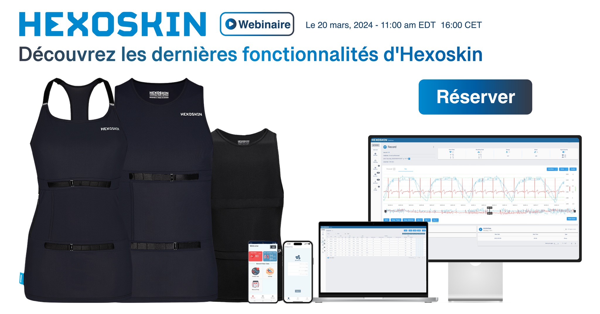 Inscription - Webinaire Hexoskin