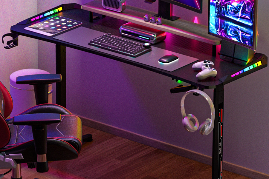 Height-Adjustable-Sit-and-Stand-Computer-Gaming-Desk