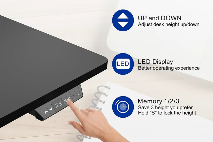 standing desk memory controller