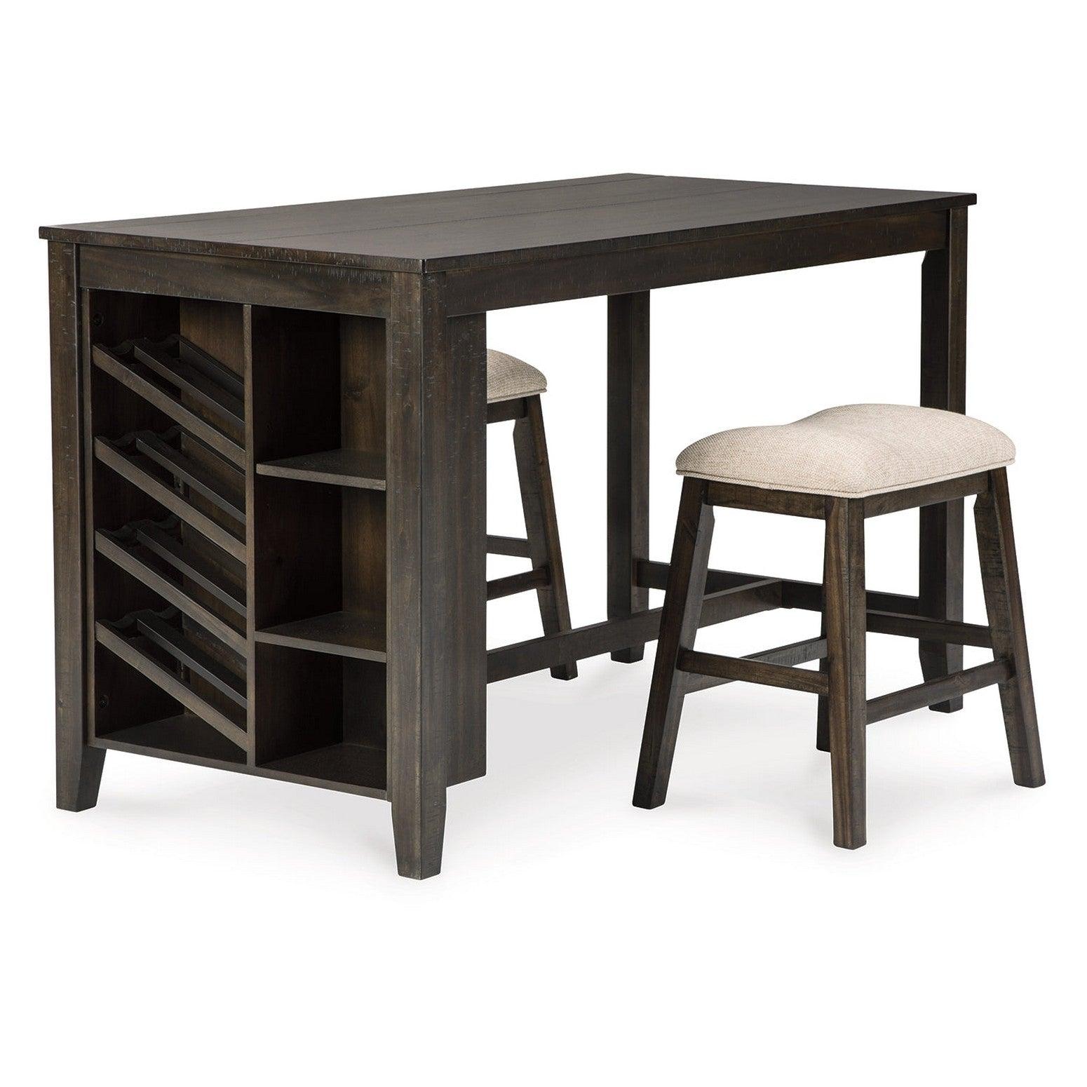 Signature Design by Ashley® Rokane Counter Height Dining Table And 2 Barstools